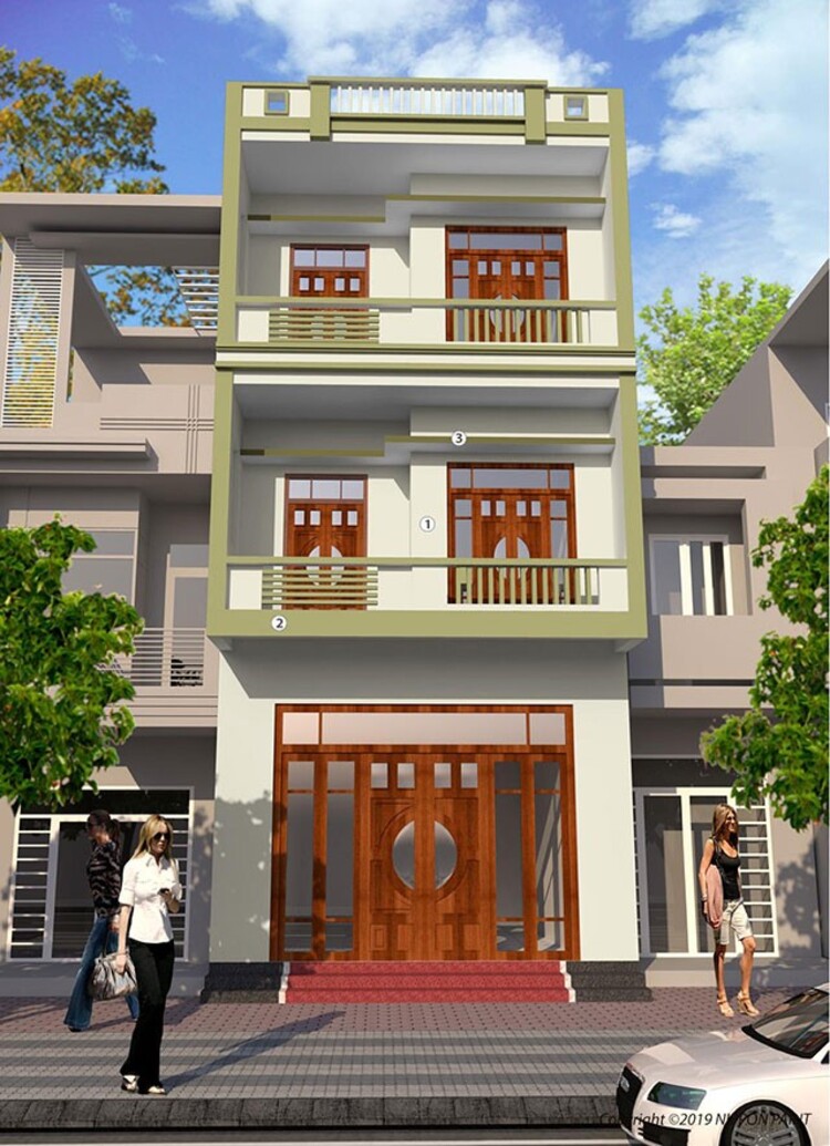Nhà ống sơn màu gì đẹp? 10 mẫu sơn nhà ống xu hướng 2024 18 nhà ống sơn màu gì đẹp