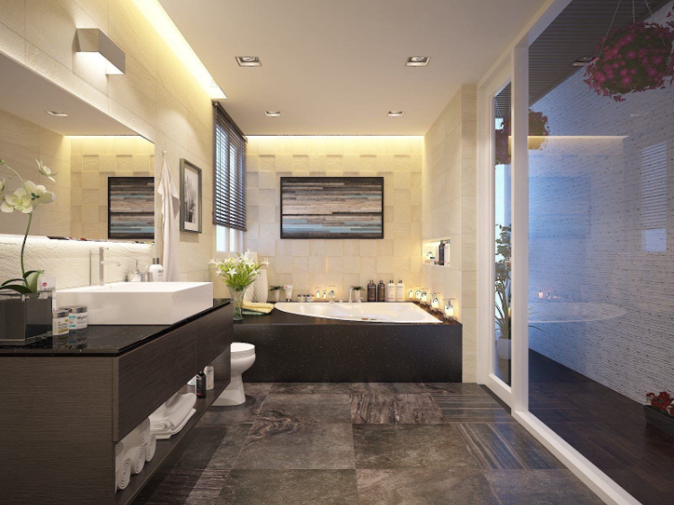 99+ Mẫu nội thất phòng tắm đẳng cấp, sang trọng nhất 2024 15 Mẫu thiết kế nội thất phòng tắm có bồn hiện đại